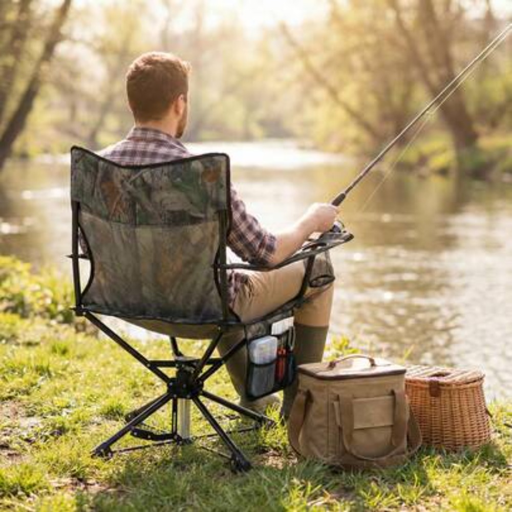 Hunting And Fishing Outdoor Chairs - Sedia da caccia girevole a 360
