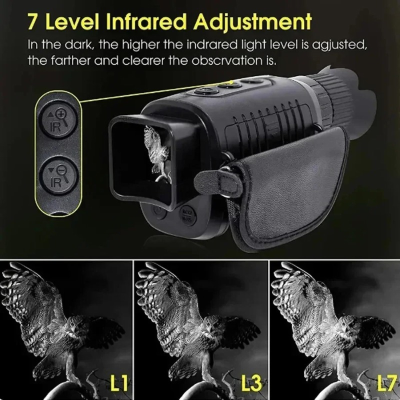 Outdoor Hunting Digital Night Vision - Monocolo Digitale con Zoom 5X e