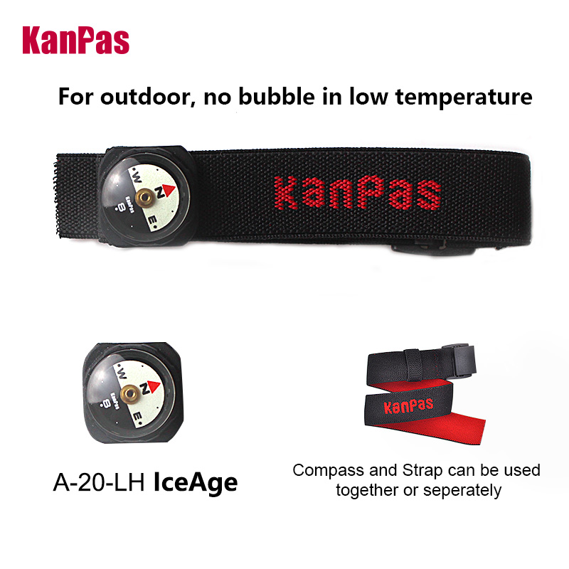 Outdoor Hunting Guide - Bussola KANPAS ICEAGE con Cinturino da