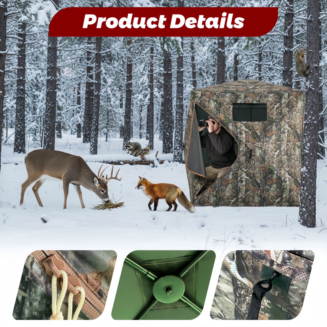 Hunting Outdoors - Capanno Mimetico Pop-Up per Caccia, Facile