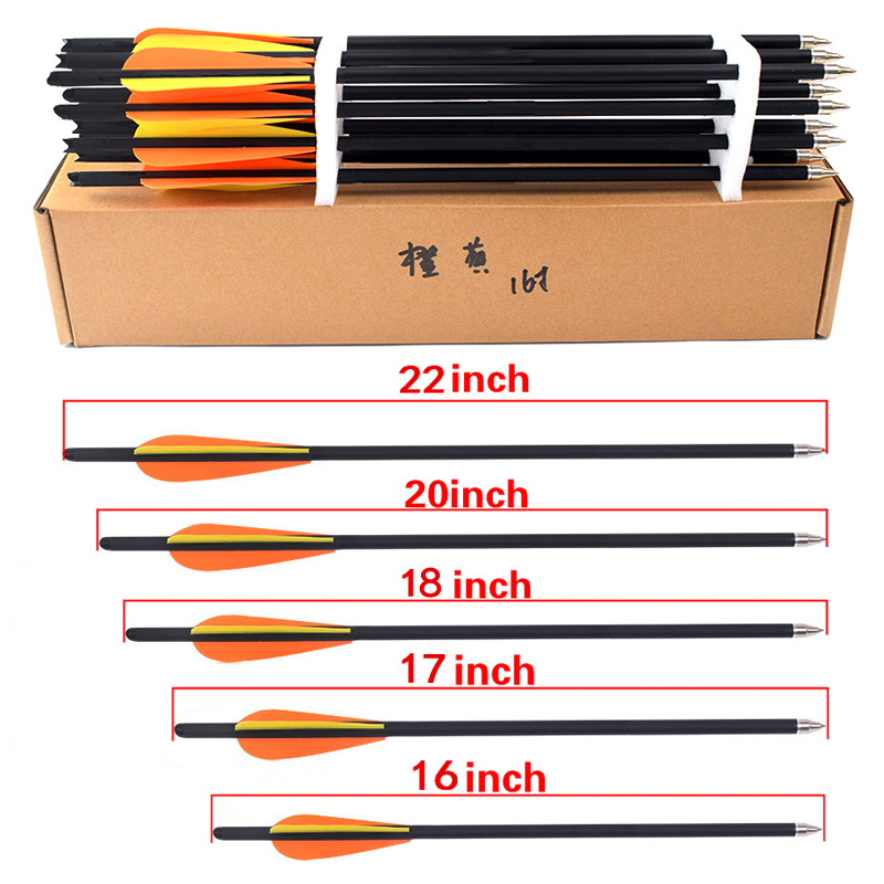 Arrow Carbon Shaft - 12 pezzi 16/17/18/20/22 pollici frecce in