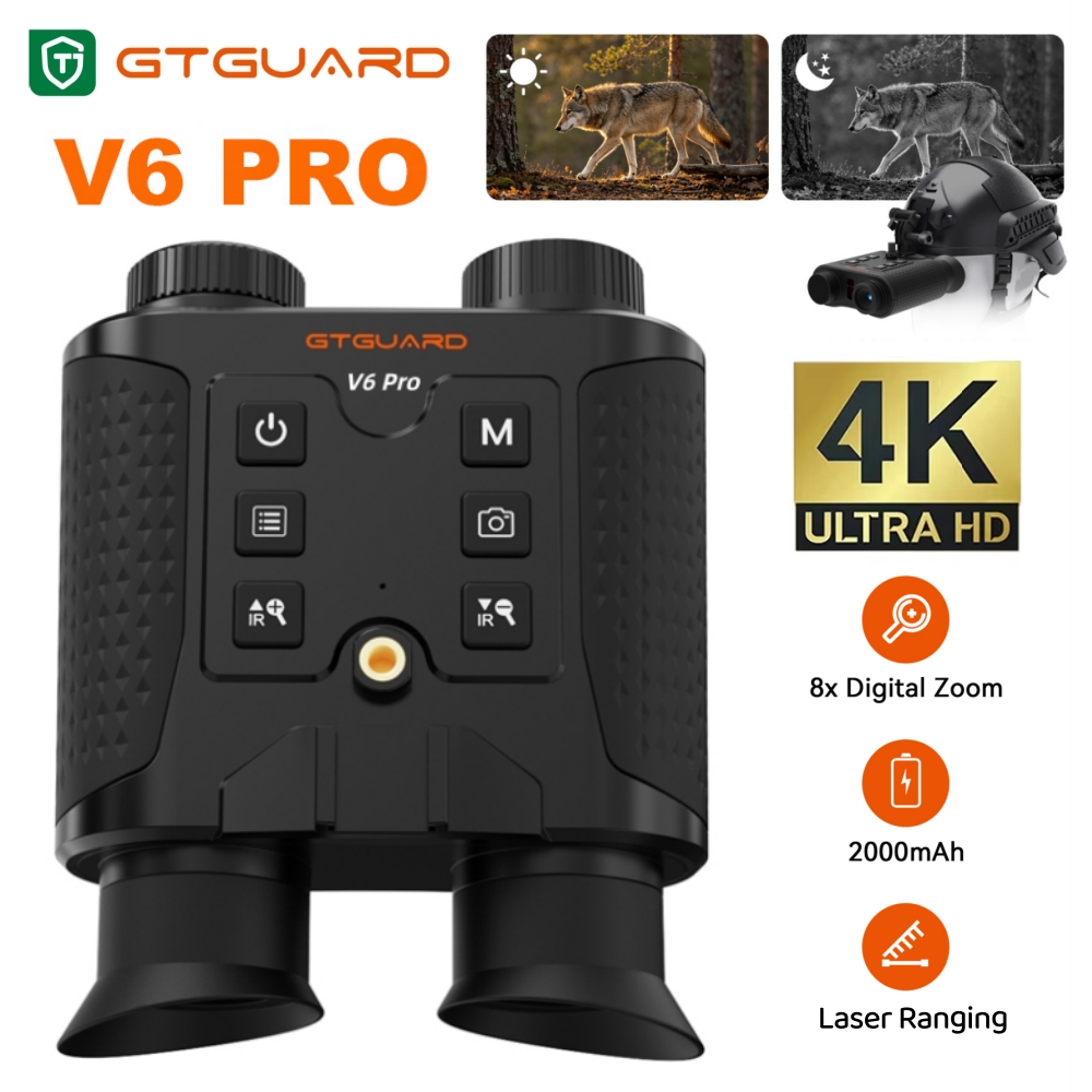 Outdoor Hunting Digital Night Vision - Binocolo con Visione Notturna 4K, Zoom