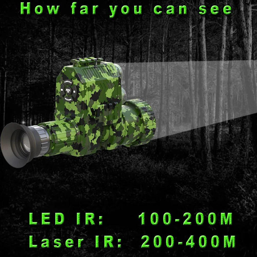 Megaorei NK007plus 200-400M Mo - Outdoor Hunting Digital Night Vision recensione e prezzo