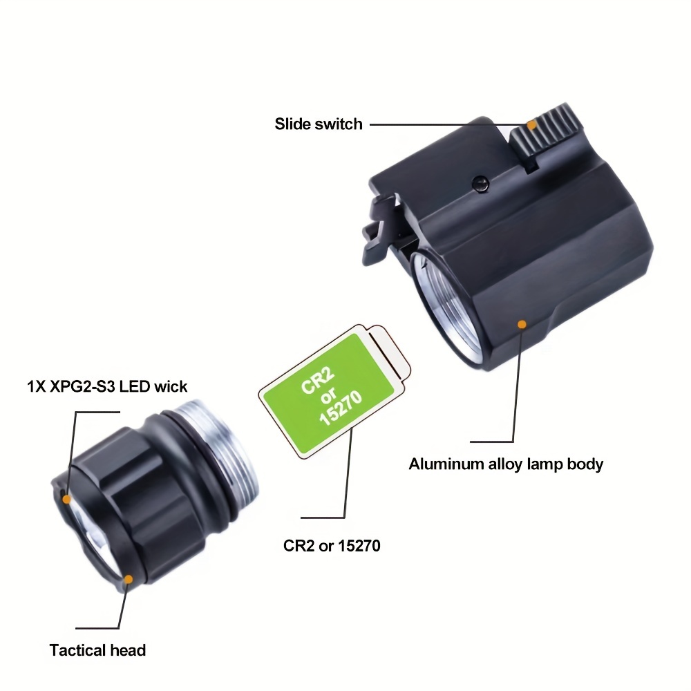 X100 piccola torcia a LED tatt - Outdoor Hunting Guide recensione e prezzo