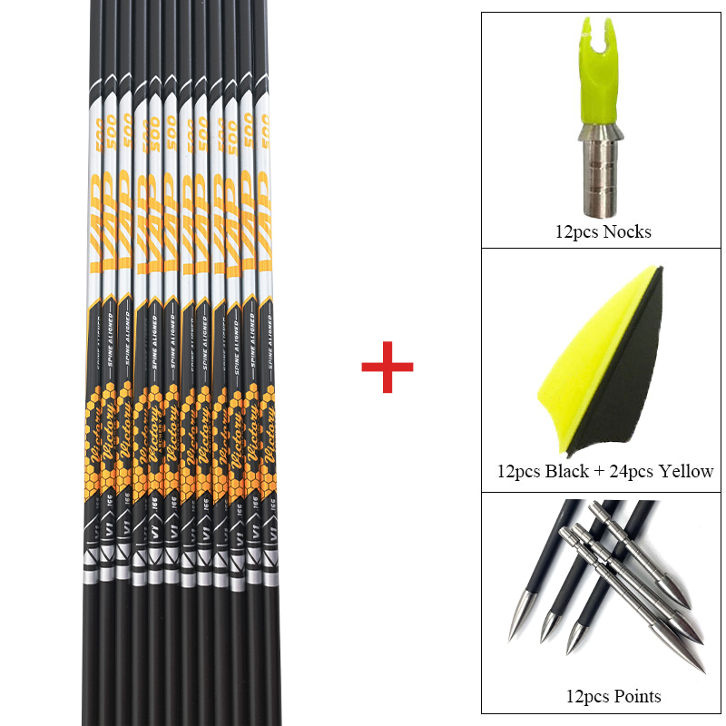 12 pz FAI DA TE Tiro Con L'arc - Arrow Carbon Shaft recensione e prezzo