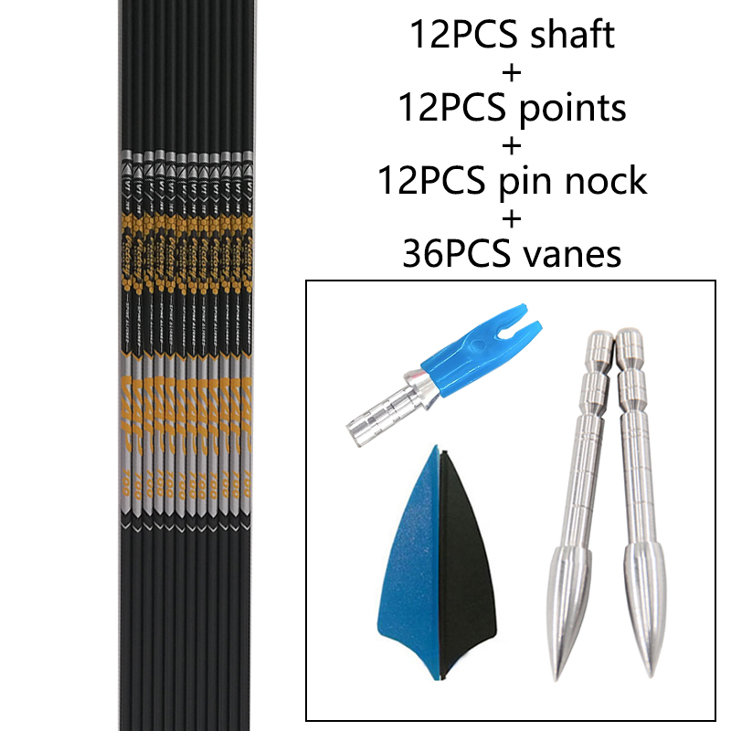 12 pz FAI DA TE Tiro Con L'arc - Arrow Carbon Shaft recensione e prezzo