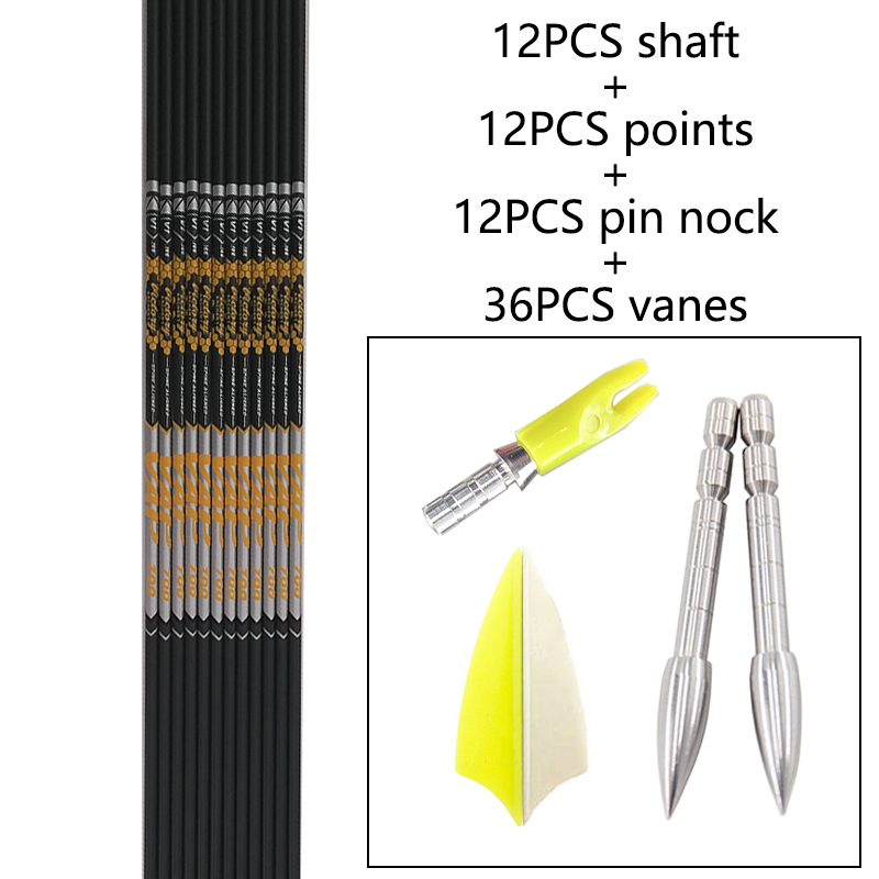 12 pz FAI DA TE Tiro Con L'arc - Arrow Carbon Shaft recensione e prezzo