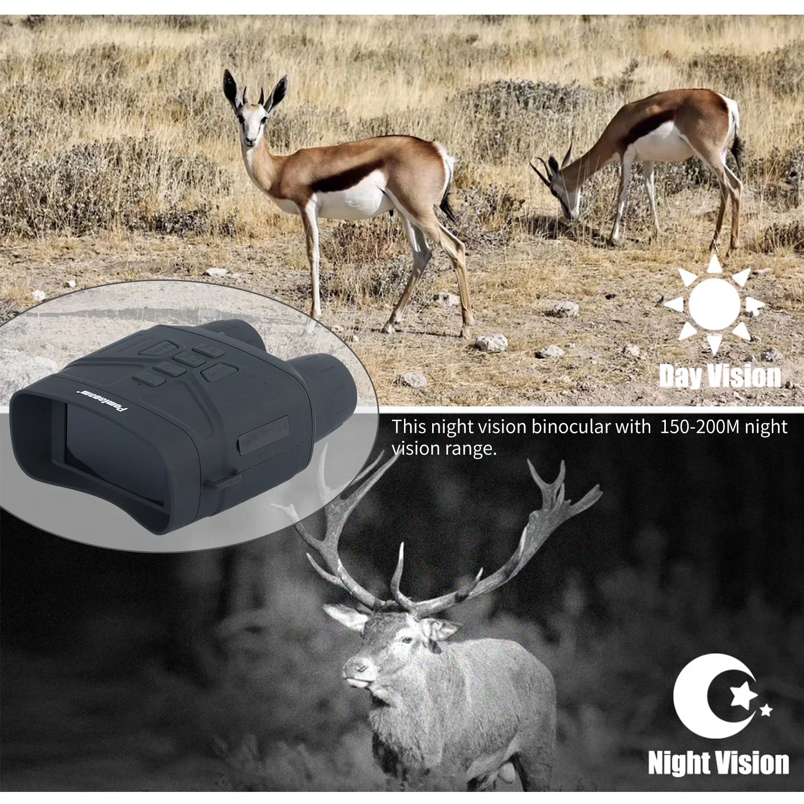 Visione notturna binoculare a  - Outdoor Hunting Digital Night Vision recensione e prezzo